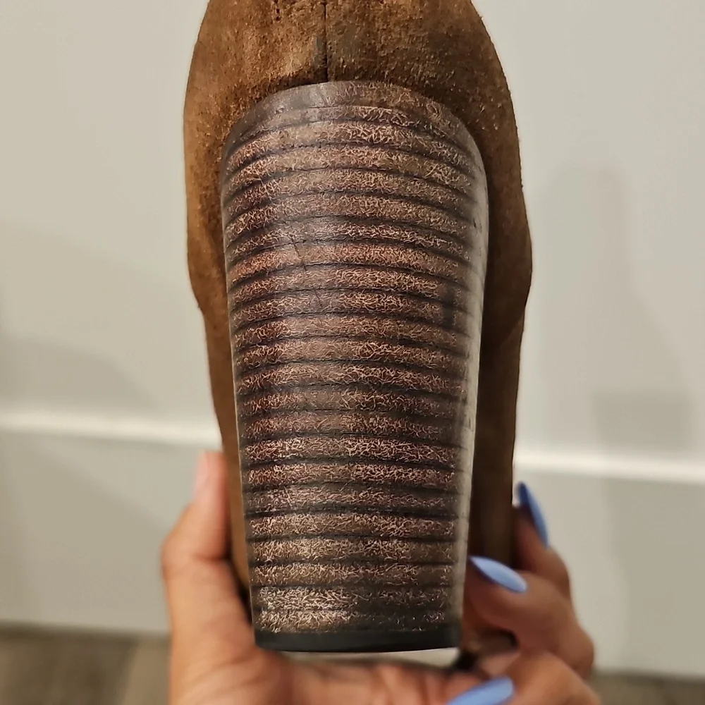 RAG & BONE 38.5 Camel Suede Newbury Bootie